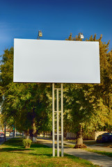 Blank billboard