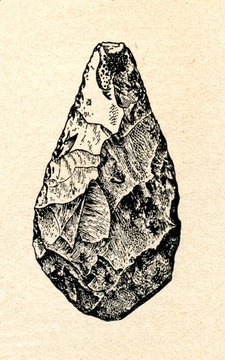 Chellean (Oldowan) hand axe or biface