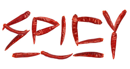 Lot of dried chili as a food background