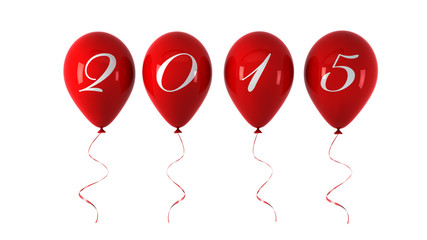 Happy new year balloons