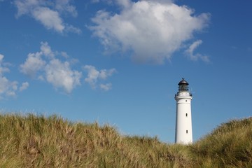Fototapeta na wymiar Hirtshals Lighthouse in Denmark