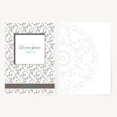 Decorative sheet of paper with oriental design