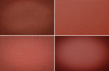 Fototapeta premium Set fabric texture background