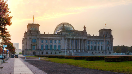 Obraz premium Reichstag building in Berlin, Germany