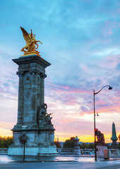 Fototapeta premium Alexander III bridge in Paris