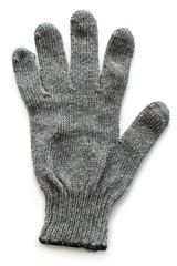Textile glove isolated on white background