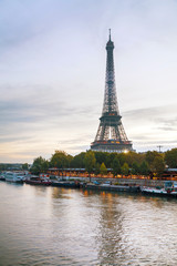 Fototapeta na wymiar Paris cityscape with Eiffel tower