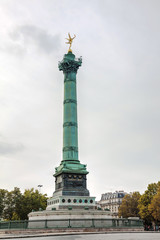 July column at Place de la Bastille in Paris, France