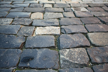 stones paving the old texture background