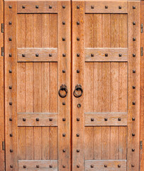 Fototapeta premium Ancient wooden door background