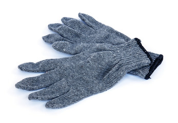Textile glove isolated on white background