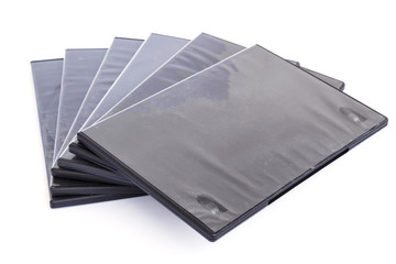 DVD box isolated white background