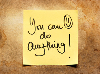 motivational message you can do anything