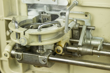 inside sewing machine