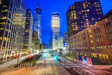 Fototapeta na wymiar Lowe Manhattan Cityscape in New York City