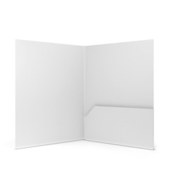Blank paper folder