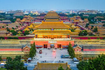 Beijing, China at the Forbidden City