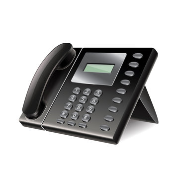 Office phone isolated on white vector