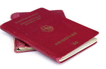 passports isolated on white background