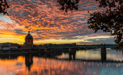 Pont Saint Pierre et le Dôme de la Grave, Toulouse