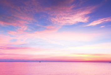 Fototapeta na wymiar Vibrant Cloudscape At Sunrise