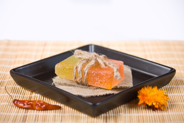 Studio image of a soap.