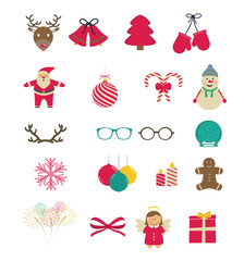 Set of Christmas icons