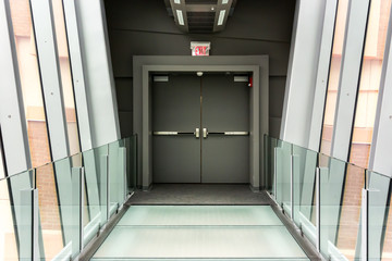 Exit at end of Glass Walkway