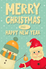 Santa Claus and Snowman