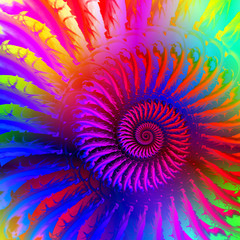 Pink Psychedelic Fractal Pattern