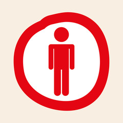 human silhouette design