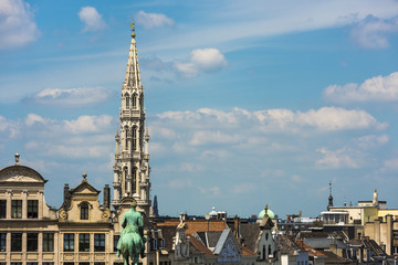 Fototapeta premium Mount of the Arts in Brussels, Belgium.