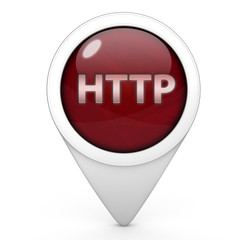 http pointer icon on white background
