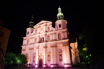 Fototapeta na wymiar Church of Saint Bernardine KrakÃ³w, Poland