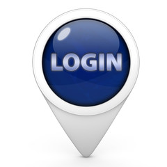 login pointer icon on white background