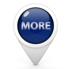 More pointer icon on white background