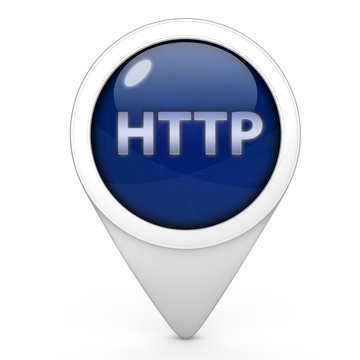 http pointer icon on white background