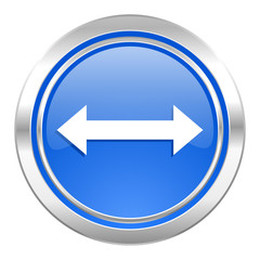 arrow icon, blue button