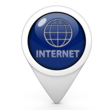 inernet pointer icon on white background