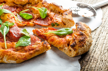 Rustic pizza