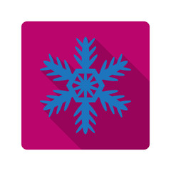 element for flat design snowflake