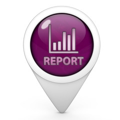 Report pointer icon on white background