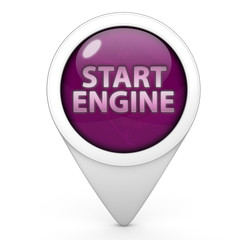 power pointer icon on white background