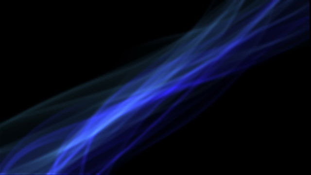 motion of diagonal blue transparent smoke beam