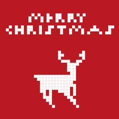 Pixel art deer