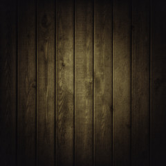 Old wood background with vignette