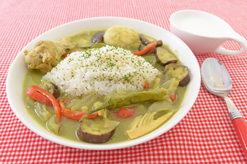 美味しそうなグりーンカレー