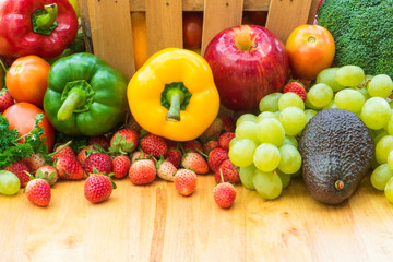 Fruits and vegetables for healthy
