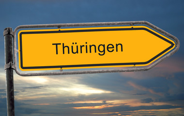 Strassenschild 19 - Thüringen