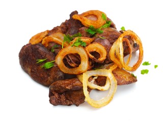 grilled fresh meat and vegetables